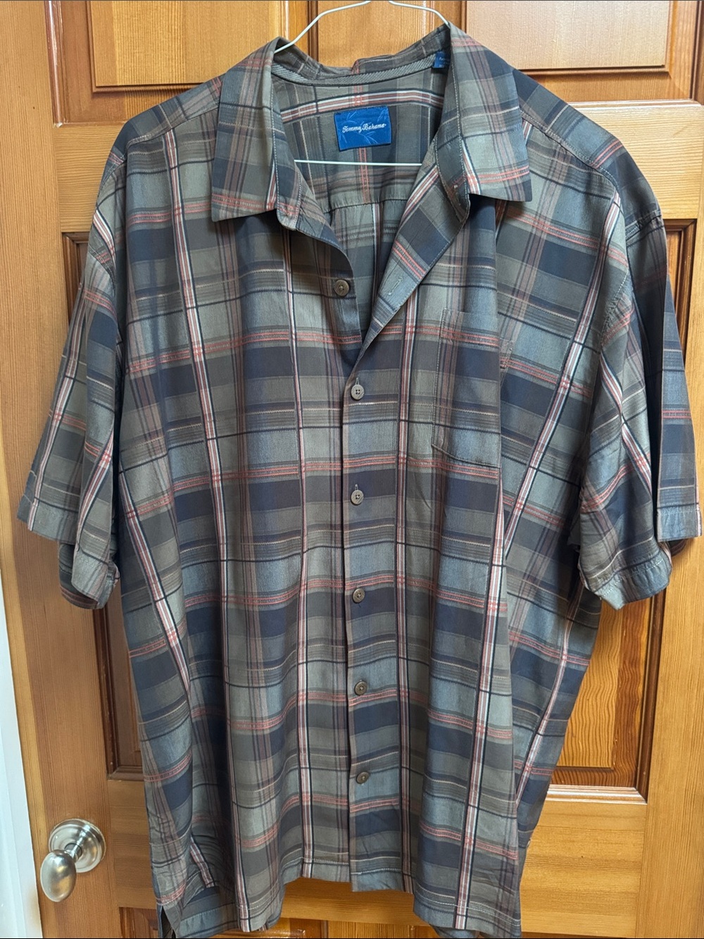 Tommy Bahama vintage plaid shirt XXL
